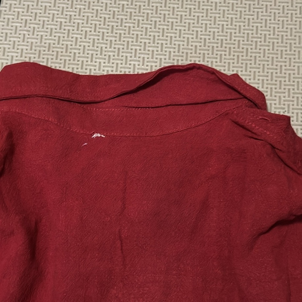 Hayden Long Sleeve Button up Cotton / Linen Shirt split opening back & pocket XL - Picture 4 of 4